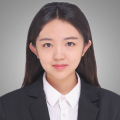 Headshot of Zihan Su grey background square