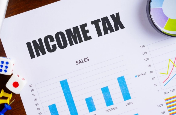 image of income tax characters